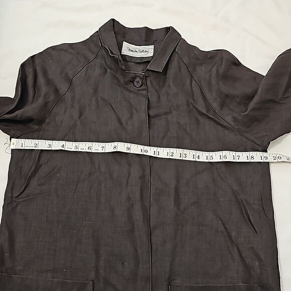 Diane von furstenberg linen blazer size M - Picture 5 of 10